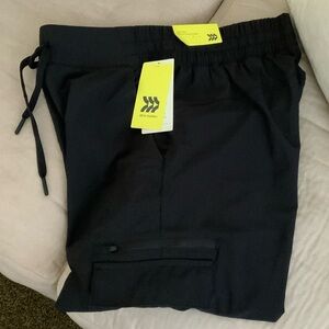 All in Motion Womens Cargo Jogger Pant  Black Size XS with Drawstring